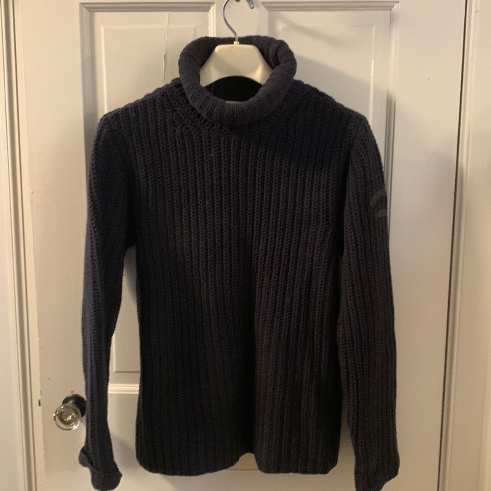 Calvin Klein black ribbed sweater